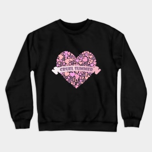 Cruel Summer Pink Hearts 5 Crewneck Sweatshirt